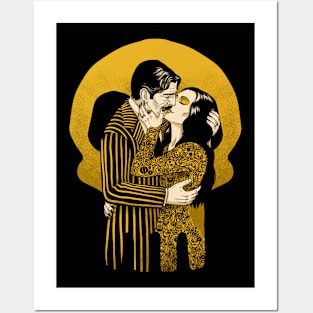 Goth Love Couple - Horror Painting Gift Posters and Art